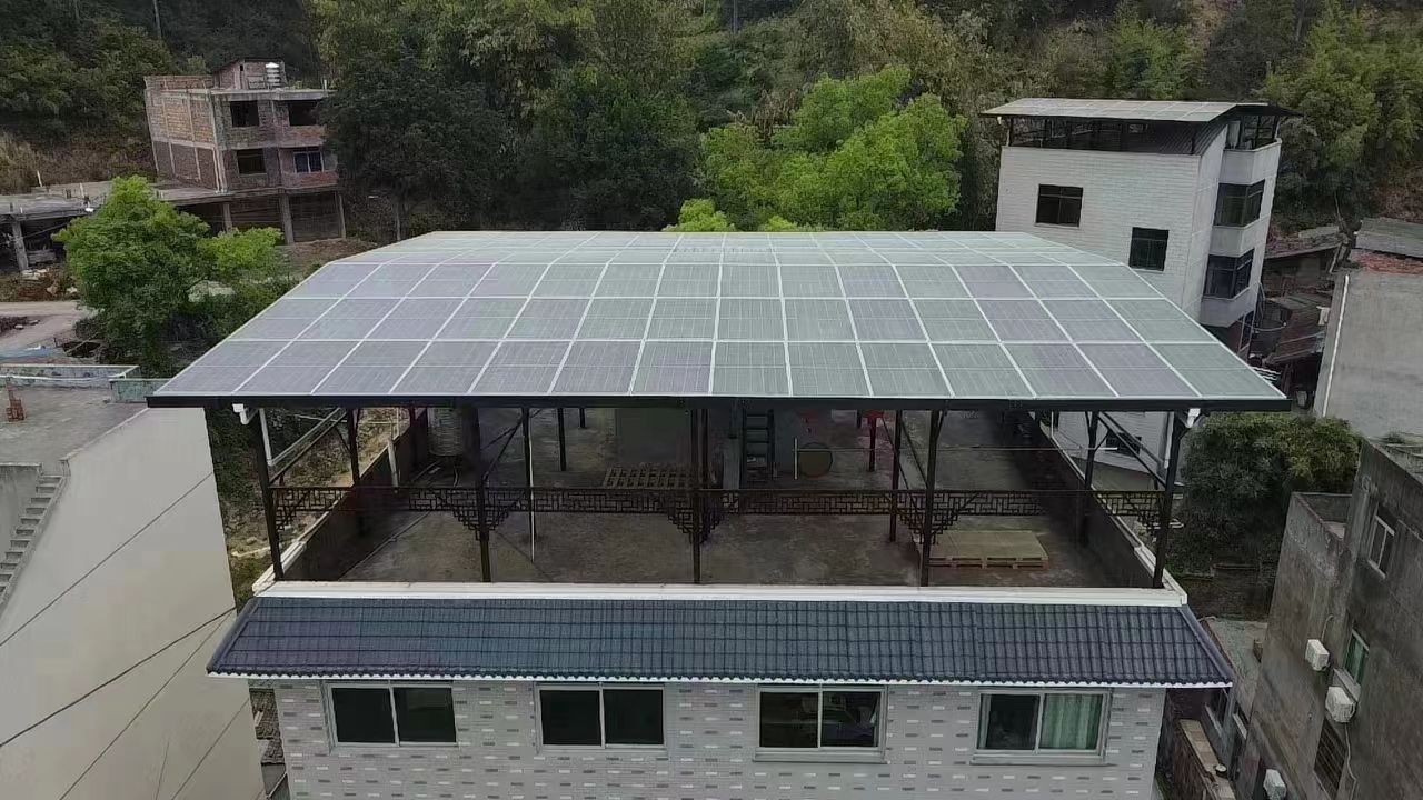 营口15kw+10kwh自建别墅家庭光伏储能系统